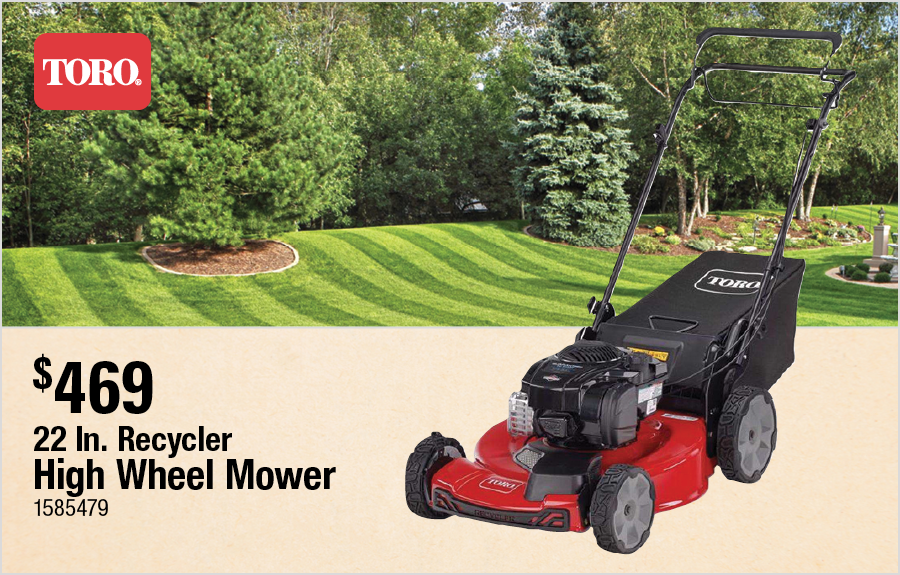 22 In. Recycler High Wheel Mower